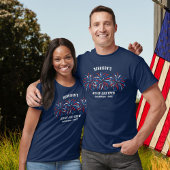 赤白青花火7月4日ファミリークルー Tシャツ