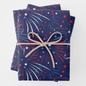 赤白青花火 ラッピングペーパーシート (インサイチュ)