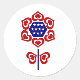 赤白青花 ラウンドシール