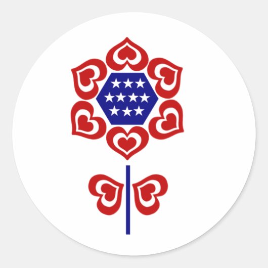 赤白青花 ラウンドシール (正面)