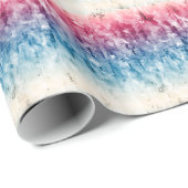 赤白青芸術的アメリカ愛国的デザイン ラッピングペーパー (ロールコーナー)