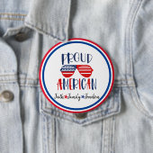 赤白青誇りを持った愛国的な 缶バッジ (インサイチュ)