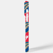 赤白青金ゴールド愛国的スターストライプズ Case-Mate iPhoneケース (裏面 / 左)