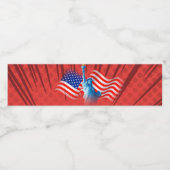 赤白青飲食品ラベルセット ペットボトルラベル (シングルラベル)