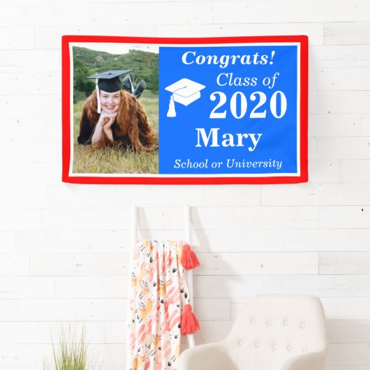 赤白青2024年卒業の写真一教室 横断幕 (インサイチュ)