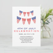 赤白青7月4日独立記念日 招待状 (スタンド正面)