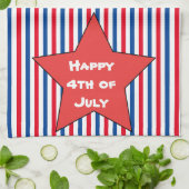 赤白青7月4日 キッチンタオル (折り畳み)