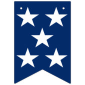 赤白青7月4日Business Company Logo バンティングフラッグ (第2の旗)