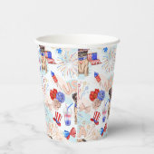 赤白青7月4日PUG DOG 紙コップ (右)