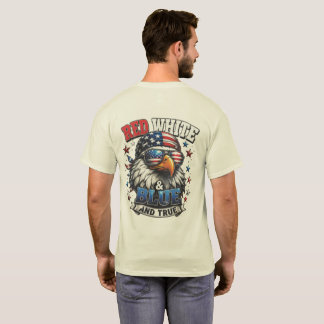 赤白青、そして本当の鷲のメンズTシャツ Tシャツ