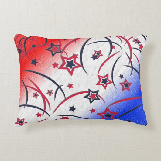 赤白青 アクセントクッション (正面)