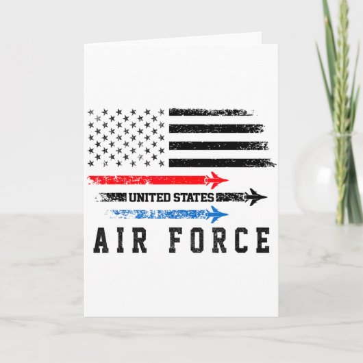 赤白青 アメリカ空軍 フライオーバー 自慢の米国人 カード (正面)