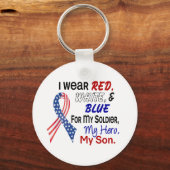 赤白青 キーホルダー (正面)