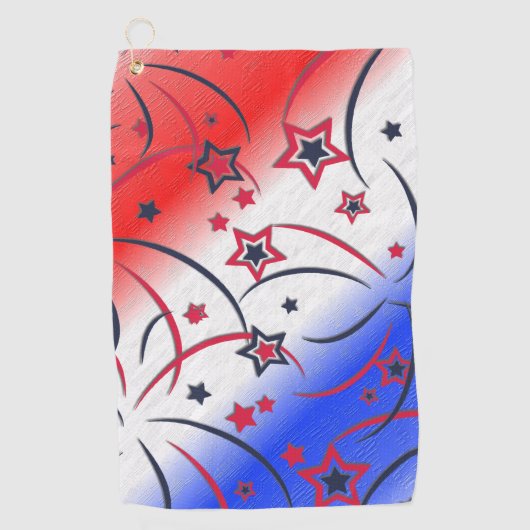 赤白青 ゴルフタオル (正面)