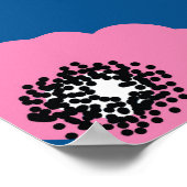 赤白青：スカンジナビアフローラ。 ポスター (角)