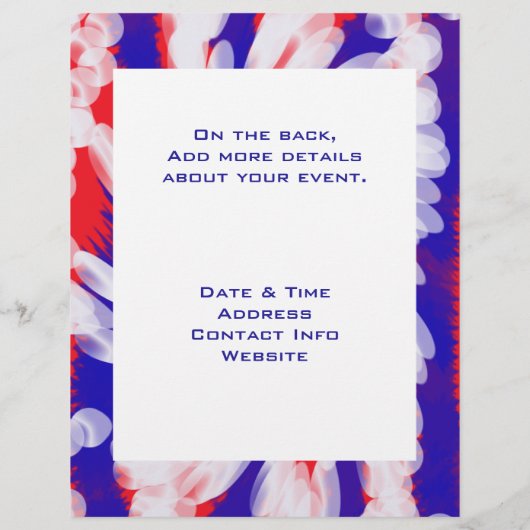 赤白青 チラシ (裏面)