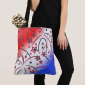 赤白青 トートバッグ (クローズアップ)