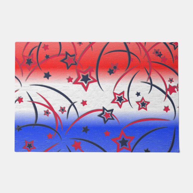 赤白青 ドアマット (正面)