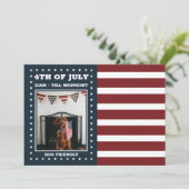 赤白青 | フォト | アメリカ国旗 7月4日 招待状 (スタンド正面)