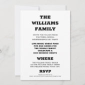 赤白青 | フォト | アメリカ国旗 7月4日 招待状 (裏面)