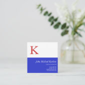 赤白青|モノグラモダンム スクエア名刺 (スタンド正面)