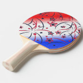 赤白青 卓球ラケット (正面アングル)