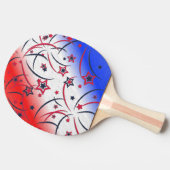 赤白青 卓球ラケット (横)
