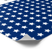 赤白青 星条旗 ベビーシャワー ウェルカムサイン ポスター (角)