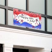 赤白青 横断幕 (ビルの外側)