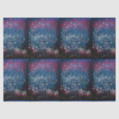 赤白青Fireworksデコページティッシュペーパー 薄葉紙 (正面)