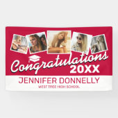 赤白黒おめでとう院生 横断幕 (横)