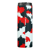 赤白黒の不規則な抽象芸術 タンブラー (裏面)