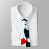 赤白黒の不規則な抽象芸術 ネクタイ (タイ)