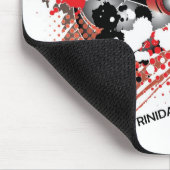 赤白黒の抽象的なカーニバルパンマン マウスパッド (コーナー)