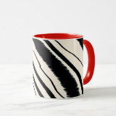 赤白黒アニマルプリントコンボ マグカップ (正面右)