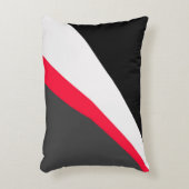 赤白黒グレーパターン アクセントクッション (正面(垂直))