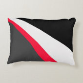 赤白黒グレーパターン アクセントクッション (裏面)