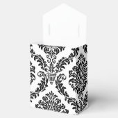 赤白黒タペストリー結婚式の引き出物ボックス フェイバーボックス (オープン)