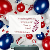 赤白黒フローラカスタムバナー | バースデー 横断幕