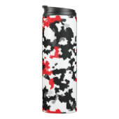 赤白黒不規則抽象デザイン タンブラー (回転右)