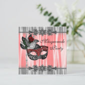 赤白黒仮装パーティー 招待状 (スタンド正面)