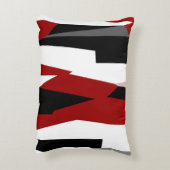 赤白黒抽象芸術 アクセントクッション (裏面(縦))