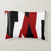 赤白黒抽象芸術 アクセントクッション (裏面)