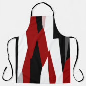 赤白黒抽象芸術 エプロン (正面)