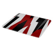 赤白黒抽象芸術 カッティングボード (角)