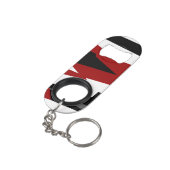 赤白黒抽象芸術 キーホルダー栓抜き (裏面アングル)