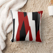 赤白黒抽象芸術 クッション (ブランケット)