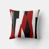 赤白黒抽象芸術 クッション (裏面)