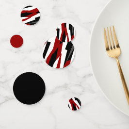 赤白黒抽象芸術 コンフェッティ