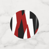 赤白黒抽象芸術 コンフェッティ (スモール正面)